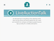 Tablet Screenshot of liveauctiontalk.com